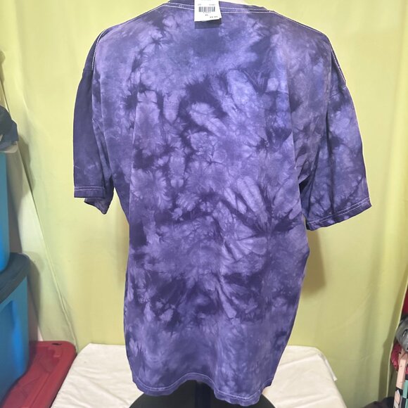 NWT Prince & the Revolution Purple Rain Men's Purple Tye Dye T Shirt Size XL - Picture 3 of 3